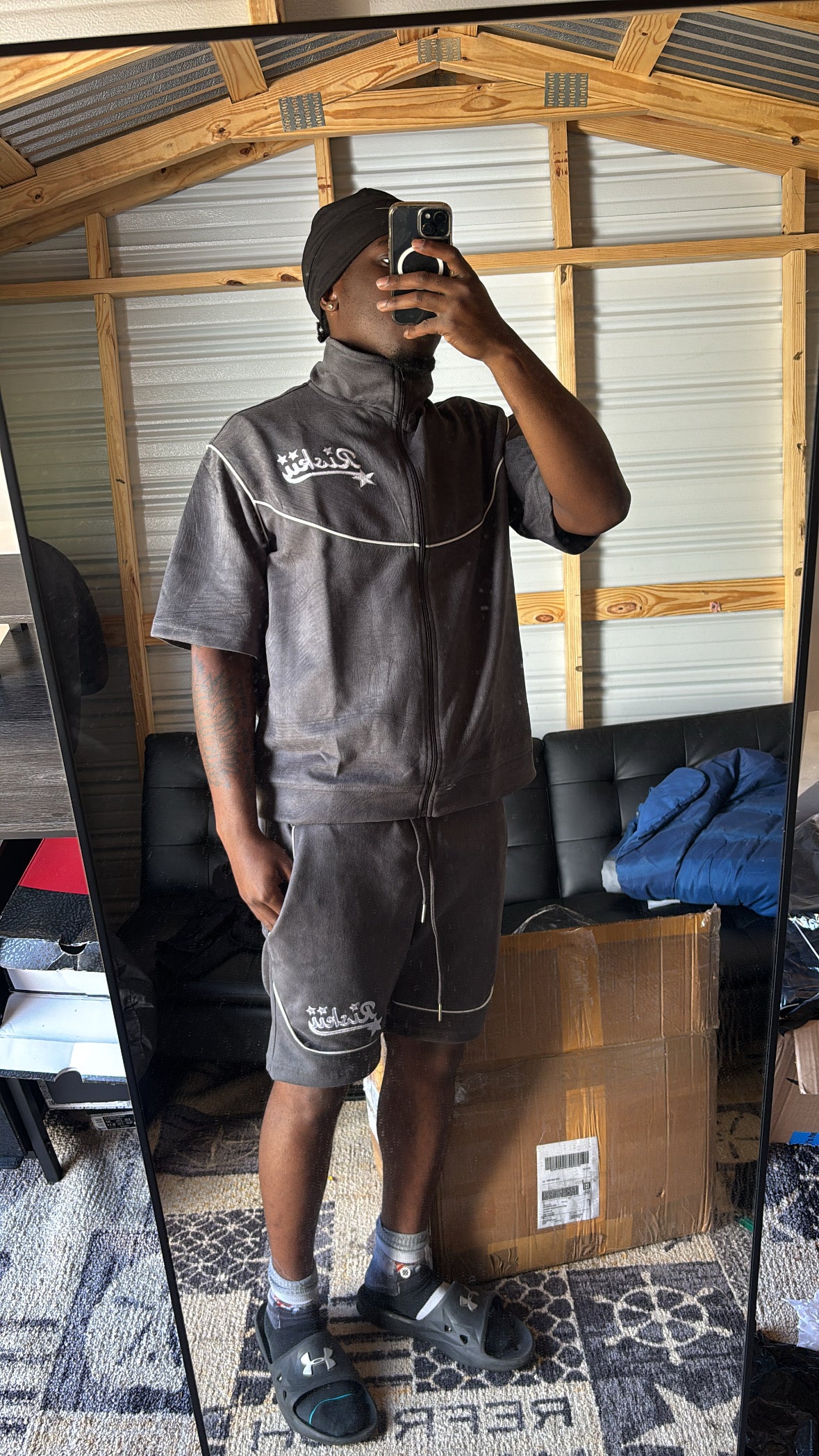 Cool Grey Short Set