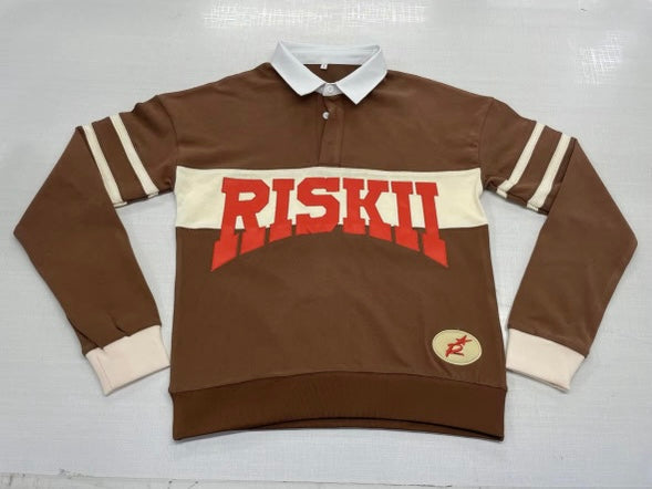 Riskii Collegiate Polo (Brown)